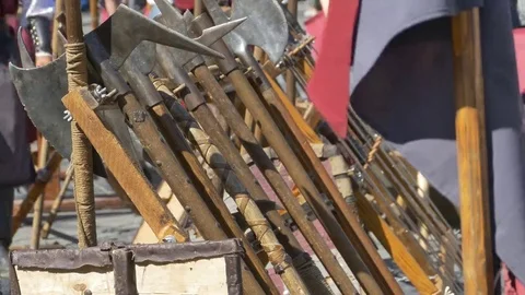 Medieval Axes Stock Footage 69271817