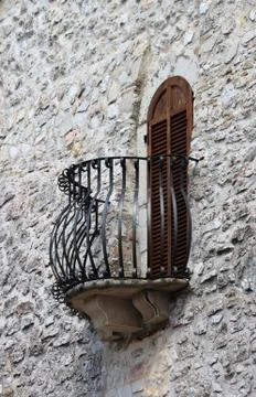 Medieval balcony Stock Photos