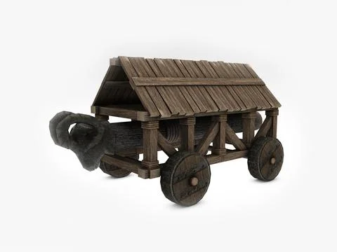 klinke katastrofale Menneskelige race 3D Model: Medieval battering ram ~ Buy Now #91439497 | Pond5