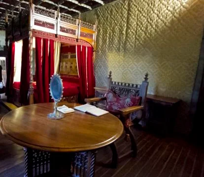 Medieval bedroom Foto stock