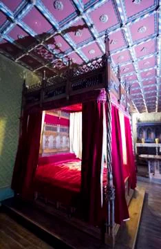 Medieval bedroom Stock-Fotos