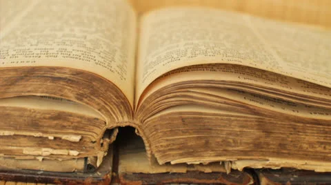 Medieval Bible Stock Footage 22680179