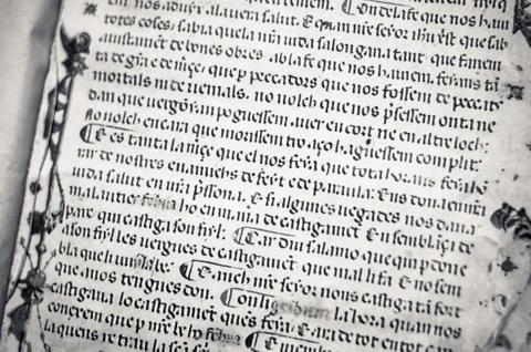 Medieval book Stock Photos