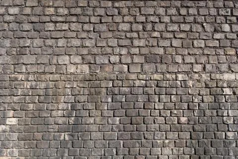 Medieval brick wall 库存照片
