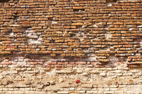 Medieval brick wall texture Stock Photos