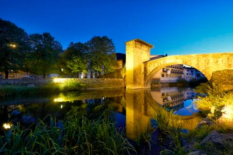 Medieval bridge 스톡 사진