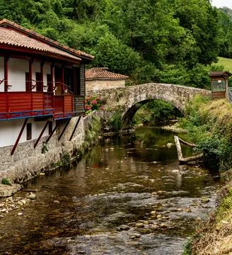 Medieval bridge Stock Photos