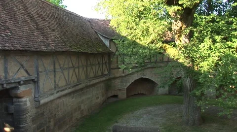 Medieval Building in Rotenberg (Germany) Stock Footage 1037990