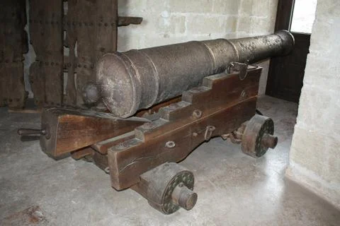Medieval cannon Stock Photos