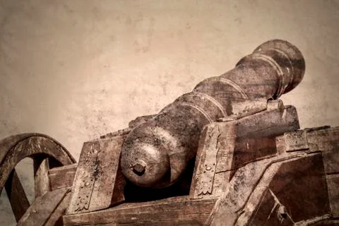Medieval cannon Stock Photos
