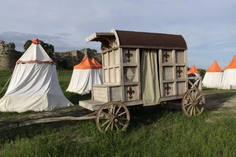 Medieval cart Stock Photos