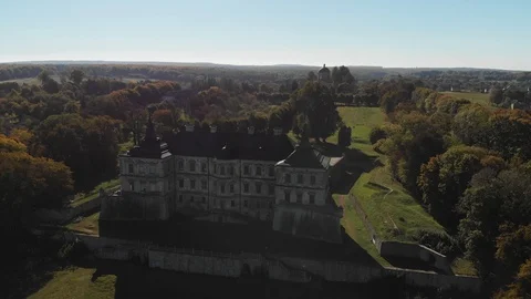 Medieval Castle in the Countryside Stock Footage 99548359