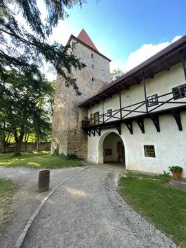 Medieval Castle Courtyard Stock Photos