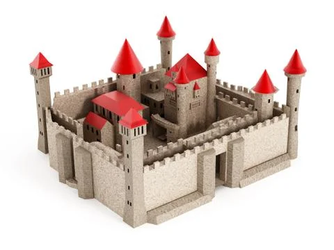 Medieval Castle Stock Illustration