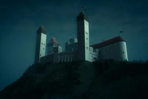 Medieval Castle Illustrazione stock