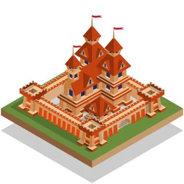 Medieval castle. Stock Illustration