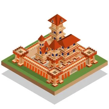 Medieval castle. Stock Illustration