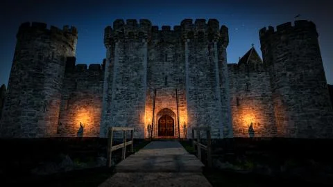 Medieval Castle Stock Illustration