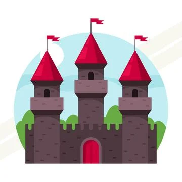 Medieval-castle Stock Illustration