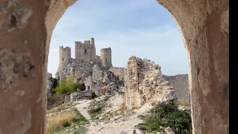Medieval castle reveal Video stock 235449055
