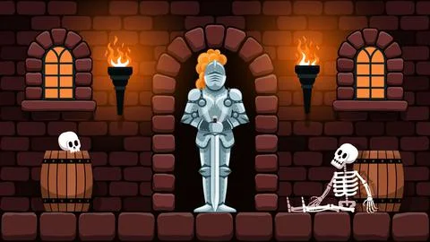 Medieval castle Room Stock Illustration