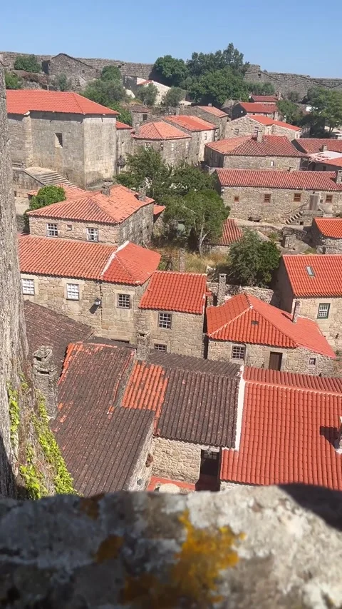 Medieval Castle of Sortelha in Guarda District, Portugal — Historic Landmark wit Stock Footage 311860814