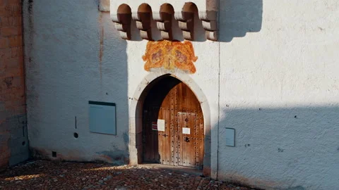 A Medieval Castle in Sunset, Aigle Stock Footage 160774583