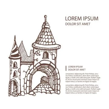 Medieval castles Stock Illustration