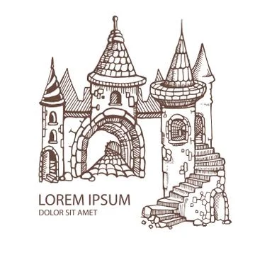 Medieval castles Stock-Illustration