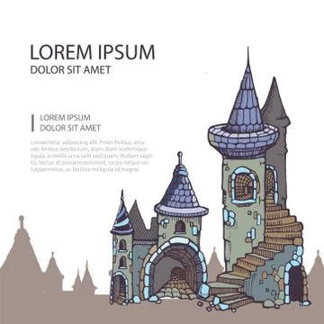 Medieval castles Stock Illustration