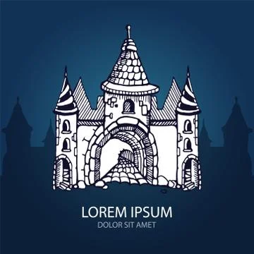 Medieval castles Stock Illustration