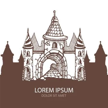 Medieval castles Stock Illustration