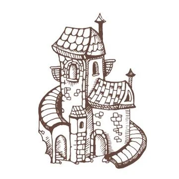 Medieval castles Stock-Illustration