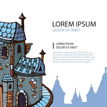 Medieval castles Ilustração Stock