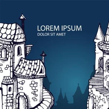 Medieval castles Stock Illustration