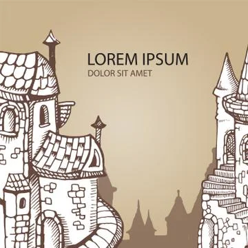 Medieval castles Stock Illustration