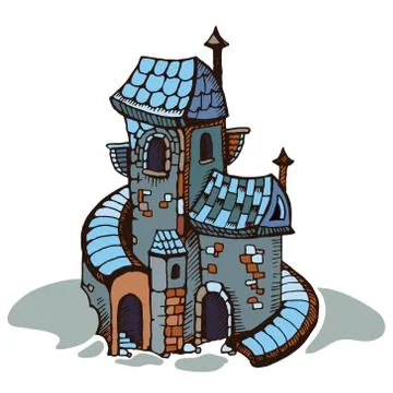 Medieval castles Stock Illustration
