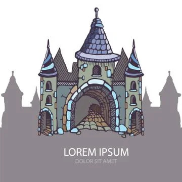 Medieval castles Stock Illustration