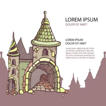 Medieval castles Stock Illustration