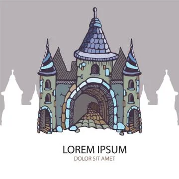Medieval castles Stock Illustration