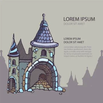 Medieval castles Stock Illustration