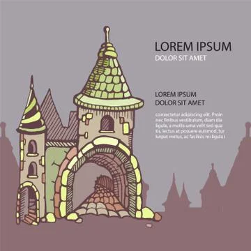 Medieval castles Stock Illustration