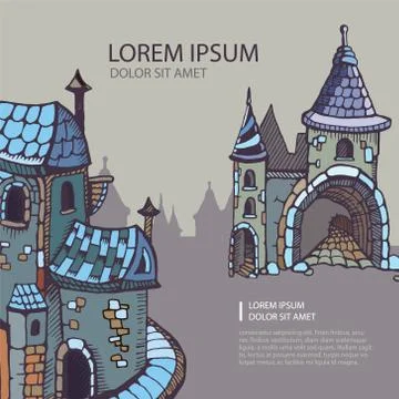 Medieval castles Stock Illustration