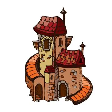 Medieval castles Stock Illustration