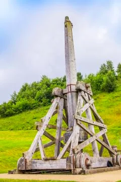 Medieval catapult Stock Photos