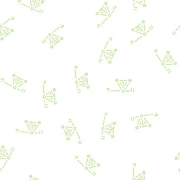Medieval catapult weapon glyph vector seamless pattern Stock Illustration