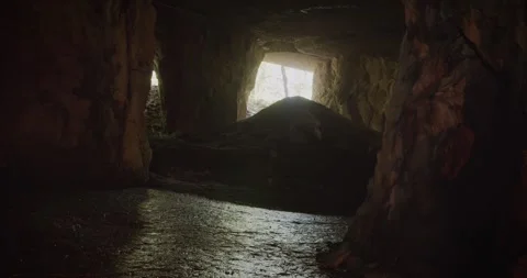 Medieval Cave Exploration Stock Footage 247787979