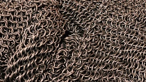 Medieval Chain Mail from the Middle Ages Stock-Footage 122378872