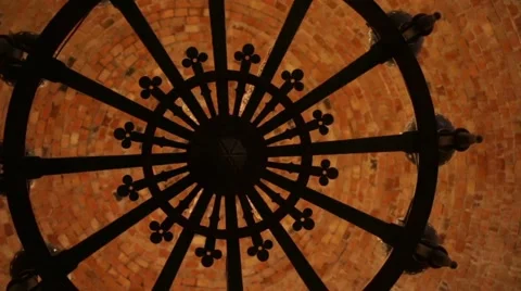 Medieval chandelier Stock Footage 68559030
