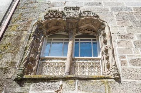 Medieval characteristic window Stock Photos